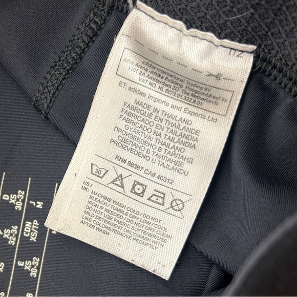 Adidas Alphaskin Aeroready Black Volleyball Soandex Short Size XS 4-6 - Picture 5 of 6